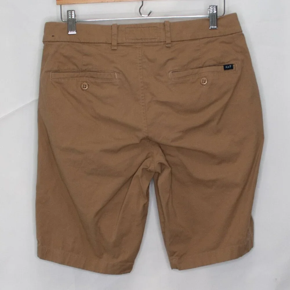 Abercrombie & Fitch Chino Shorts Mens 31 Brown 11